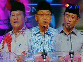 Tiga Cawapres Berdebat: Prabowo, Boediono, dan Wiranto