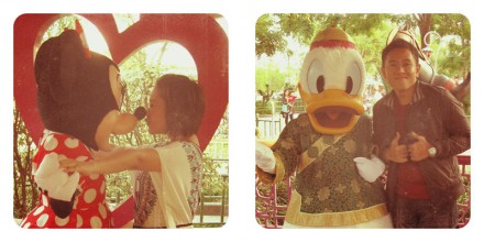 Minnie and Donald Duck at Hong Kong Disneyland